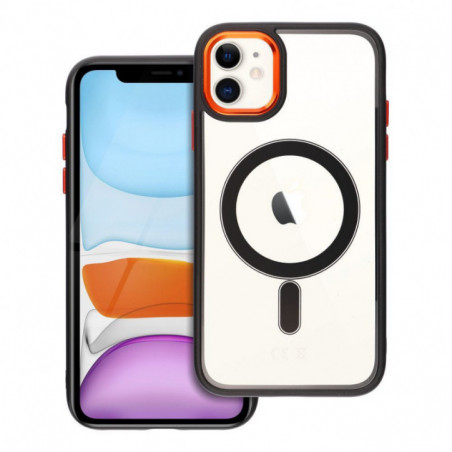 Apple iPhone 11 Coque Color Edge Mag MagSAFE  Noir