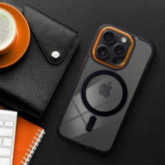 Apple iPhone 14 Coque Color Edge Mag MagSAFE  Noir