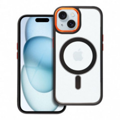 Apple iPhone 15 Coque Color Edge Mag MagSAFE  Noir