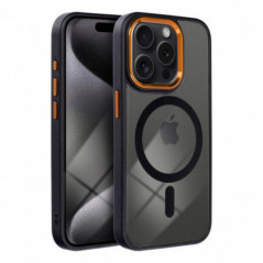 Apple iPhone 15 Coque Color Edge Mag MagSAFE  Noir