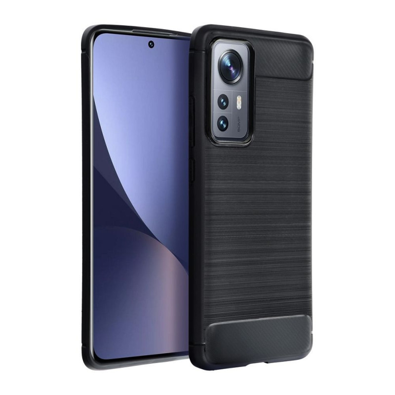 Motorola Edge Coque Carbon Élégant  Noir