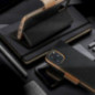 Apple iPhone 16 Portefeuilles Canvas Book Noir