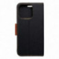 Apple iPhone 16 Pro Portefeuilles Canvas Book Noir