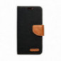 Apple iPhone 16 Pro Portefeuilles Canvas Book Noir