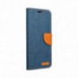 Apple iPhone 16 Pro Portefeuilles Canvas Book Bleu marine