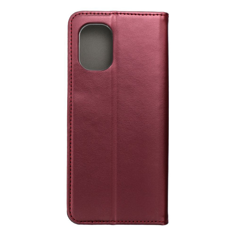Motorola Moto G55 Portefeuilles Smart Magneto book Bourgogne