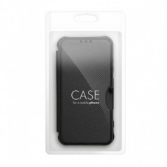 Apple iPhone 16e Portefeuilles Razor Book Fibre de carbone, Modèle de carbone  Noir