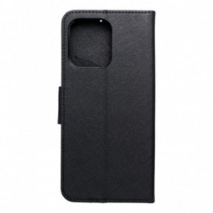 Motorola Moto G75 Étui portefeuille Fancy Book Noir