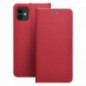 Apple iPhone 17 Portefeuilles LUNA Book Carbon Fibre de carbone, Élégant  Rouge