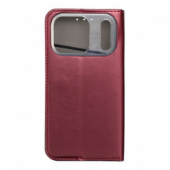 Apple iPhone 17 Pro Portefeuilles Smart Magneto book Bourgogne