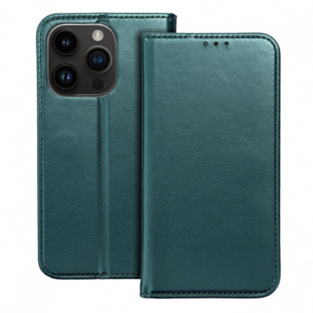 Apple iPhone 17 Pro Max Portefeuilles Smart Magneto book Vert foncé