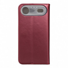 Apple iPhone 17 Air Portefeuilles Smart Magneto book Bourgogne