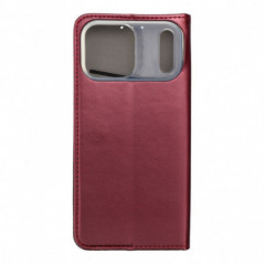 Apple iPhone 17 Pro Max Portefeuilles Smart Magneto book Bourgogne