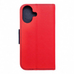Apple iPhone 17 Étui portefeuille Fancy Book Rouge / Marine