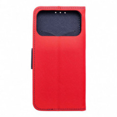 Apple iPhone 17 Pro Max Étui portefeuille Fancy Book Rouge / Marine