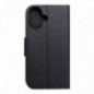Apple iPhone 17 Étui portefeuille Fancy Book Noir