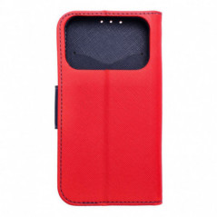 Apple iPhone 17 Pro Étui portefeuille Fancy Book Rouge / Marine