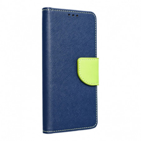 Apple iPhone 17 Pro Étui portefeuille Fancy Book Marine / Citron vert