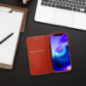 Apple iPhone 17 Pro Max Portefeuilles LUNA Book Gold Élégant  Rouge