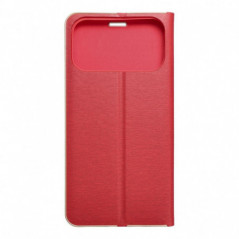 Apple iPhone 17 Pro Max Portefeuilles LUNA Book Gold Élégant  Rouge