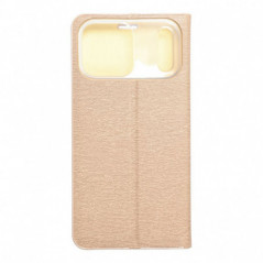 Apple iPhone 17 Pro Max Portefeuilles LUNA Book Gold Élégant  Or