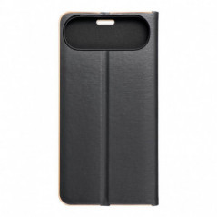 Apple iPhone 17 Air Portefeuilles LUNA Book Gold Élégant  Noir