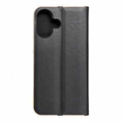 Apple iPhone 17 Portefeuilles LUNA Book Gold Élégant  Noir