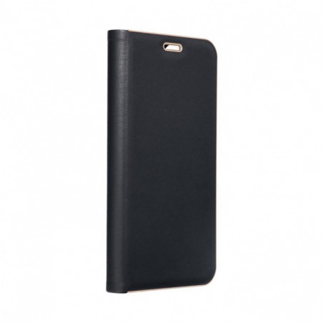 Apple iPhone 17 Pro Portefeuilles LUNA Book Gold Élégant  Noir
