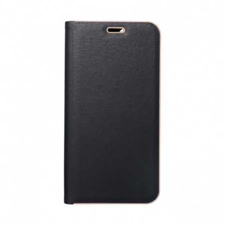 Apple iPhone 17 Pro Portefeuilles LUNA Book Gold Élégant  Noir