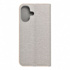 Apple iPhone 17 Portefeuilles LUNA Book Gold Élégant  Argenté