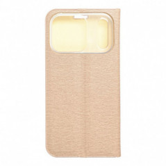 Apple iPhone 17 Pro Portefeuilles LUNA Book Gold Élégant  Or
