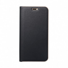 Apple iPhone 17 Pro Max Portefeuilles LUNA Book Gold Élégant  Noir
