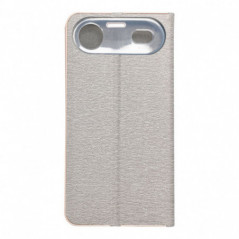 Apple iPhone 17 Air Portefeuilles LUNA Book Gold Élégant  Argenté