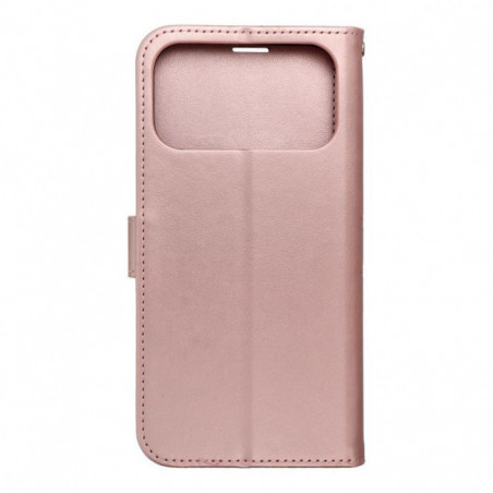 Apple iPhone 17 Pro Max Portefeuilles MEZZO Book Or rose