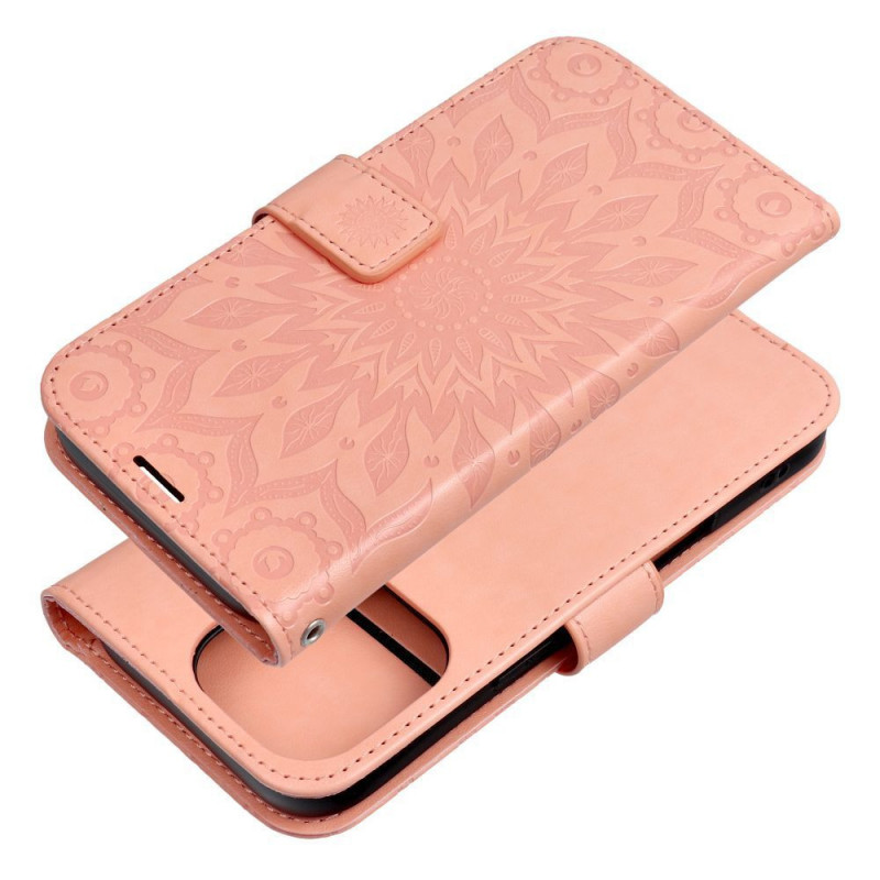 Apple iPhone 17 Portefeuilles MEZZO Book Pêche clair