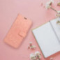 Apple iPhone 17 Portefeuilles MEZZO Book Pêche clair
