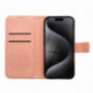 Apple iPhone 17 Air Portefeuilles MEZZO Book Pêche clair