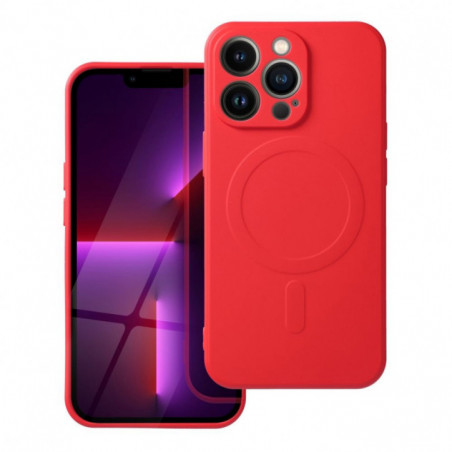 Apple iPhone 17 Air Coque Silicone Mag Cover MagSAFE  Rouge