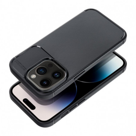 Apple iPhone 17 Air Coque Carbon premium Élégant  Noir