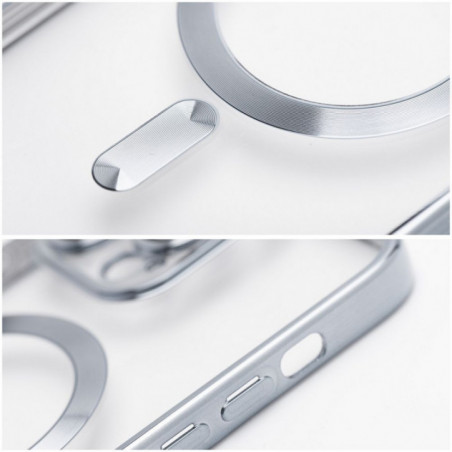 Apple iPhone 17 Pro Coque Electro Mag MagSAFE  Argenté