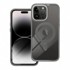 Apple iPhone 17 Air Coque Color Edge Mag MagSAFE  Gris titane