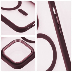 Apple iPhone 17 Pro Coque Matte Mag Cove MagSAFE  Rouge prune