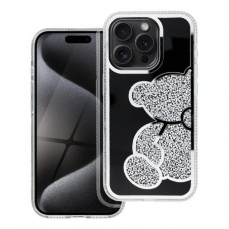 Apple iPhone 17 Pro Coque Teddy bear Argenté