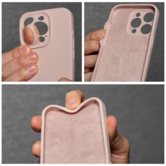 Apple iPhone 17 Pro Max Coque Silicone 2mm Rose sable