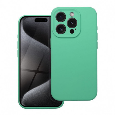 Apple iPhone 17 Air Coque Silicone 2mm Couleur menthe