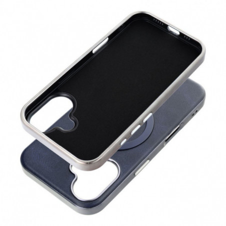 Apple iPhone 17 Pro Coque Gentleman Mag Cover Élégant  MagSAFE  Bleu marine