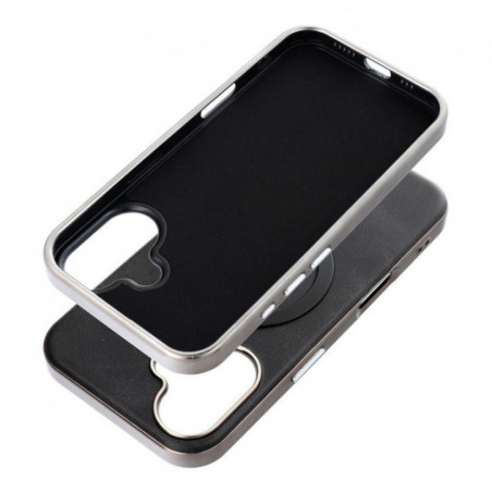 Apple iPhone 17 Air Coque Gentleman Mag Cover Élégant  MagSAFE  Noir