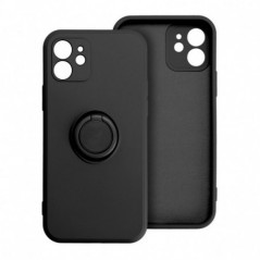 Apple iPhone 17 Pro Coque Silicone ring Noir