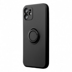 Apple iPhone 17 Pro Coque Silicone ring Noir