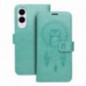 Samsung Galaxy S25 Edge Portefeuilles MEZZO Book Vert